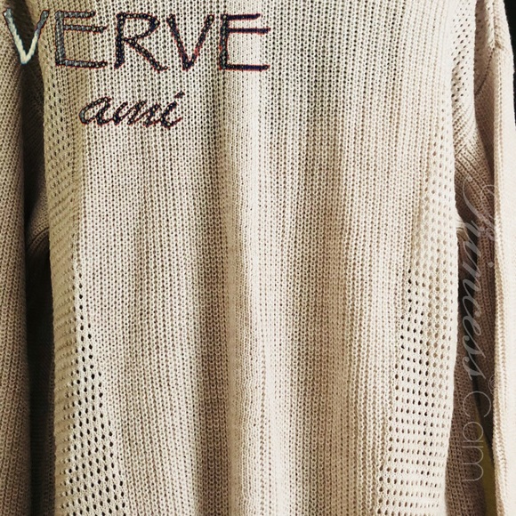 Verve Ami Oatmeal/Heather Ivory Midi Open Cardigan - Picture 5 of 8